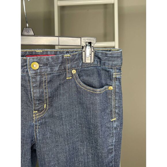 Tommy Hilfiger Jeans Womens 8 S Blue Slim Skinny Stretch Dark Wash Pockets Denim - Picture 6 of 9
